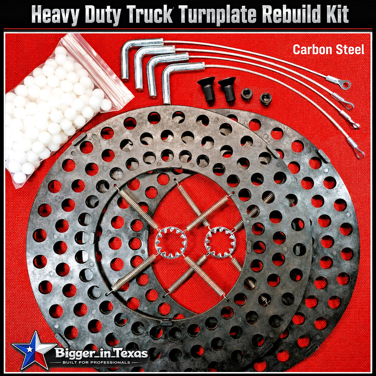 Hunter Heavy Duty Truck Front Alignment Turn Plate Repair Rebuild Turnplate Kit