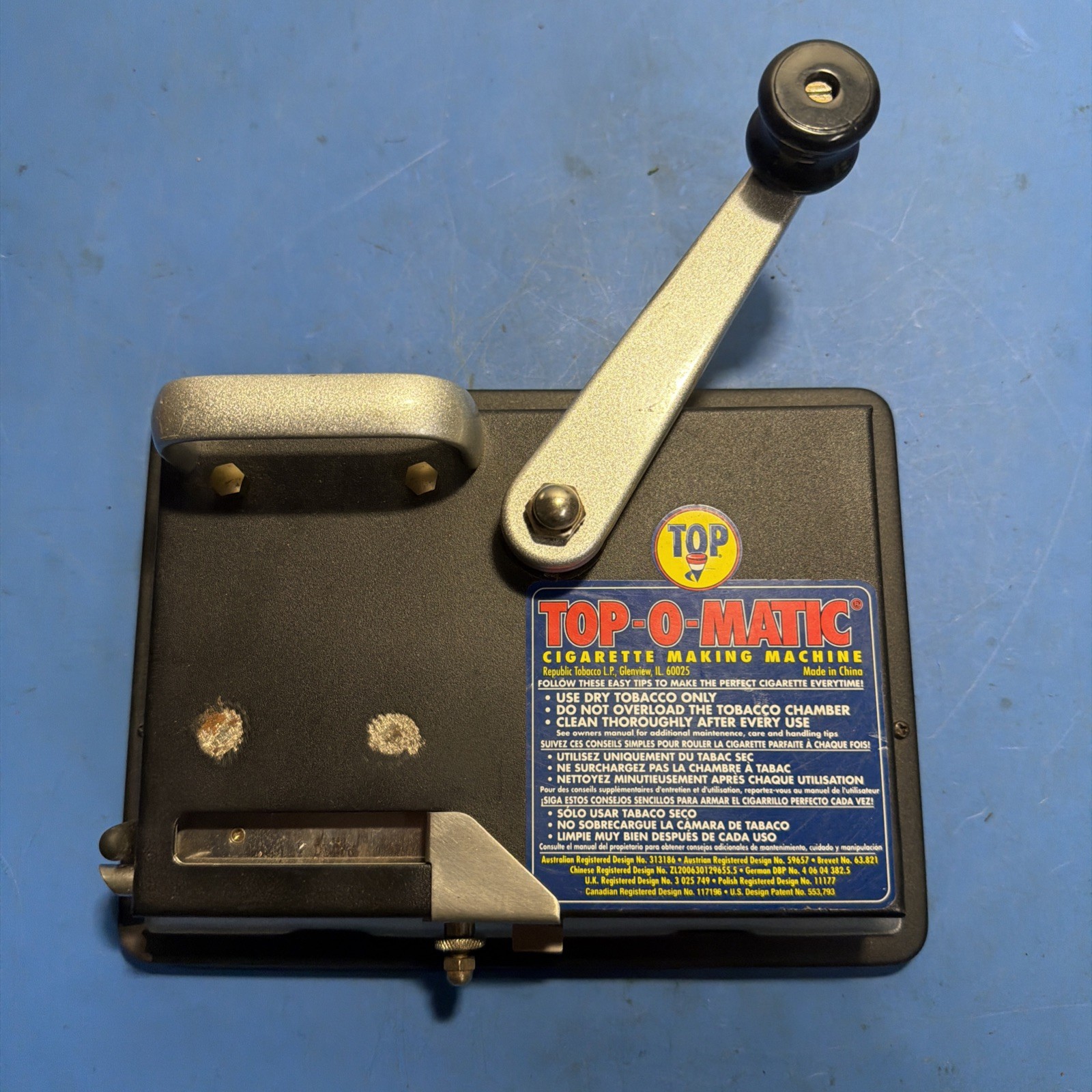 Top-O-Matic Heavy Duty Cigarette Making Machine Spring Action