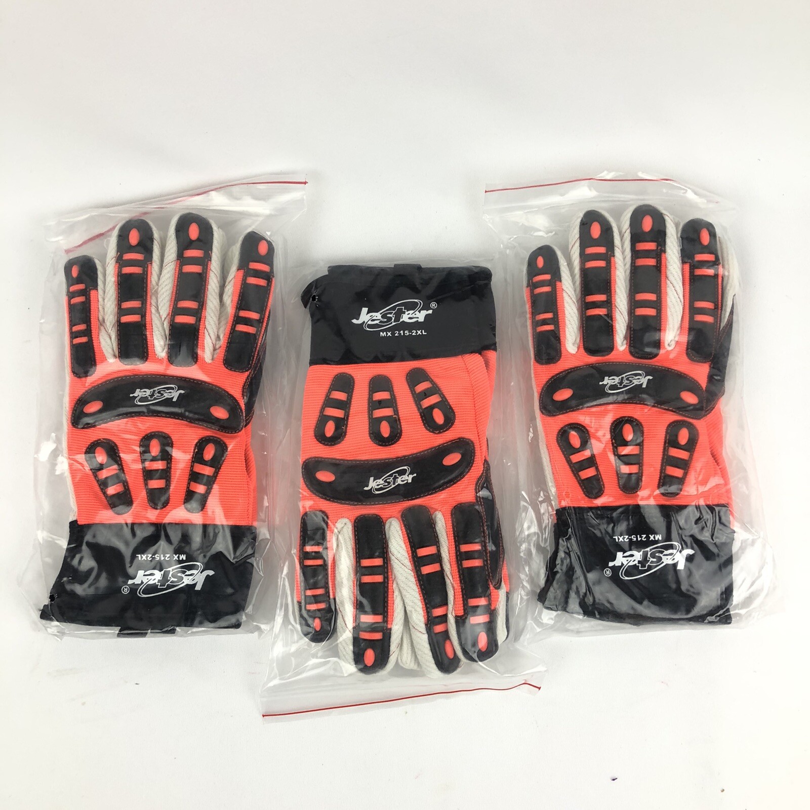 x3 Jester Impact Resistant Gloves MX 215 2Xl Cotton Palm Oil Field Industrial