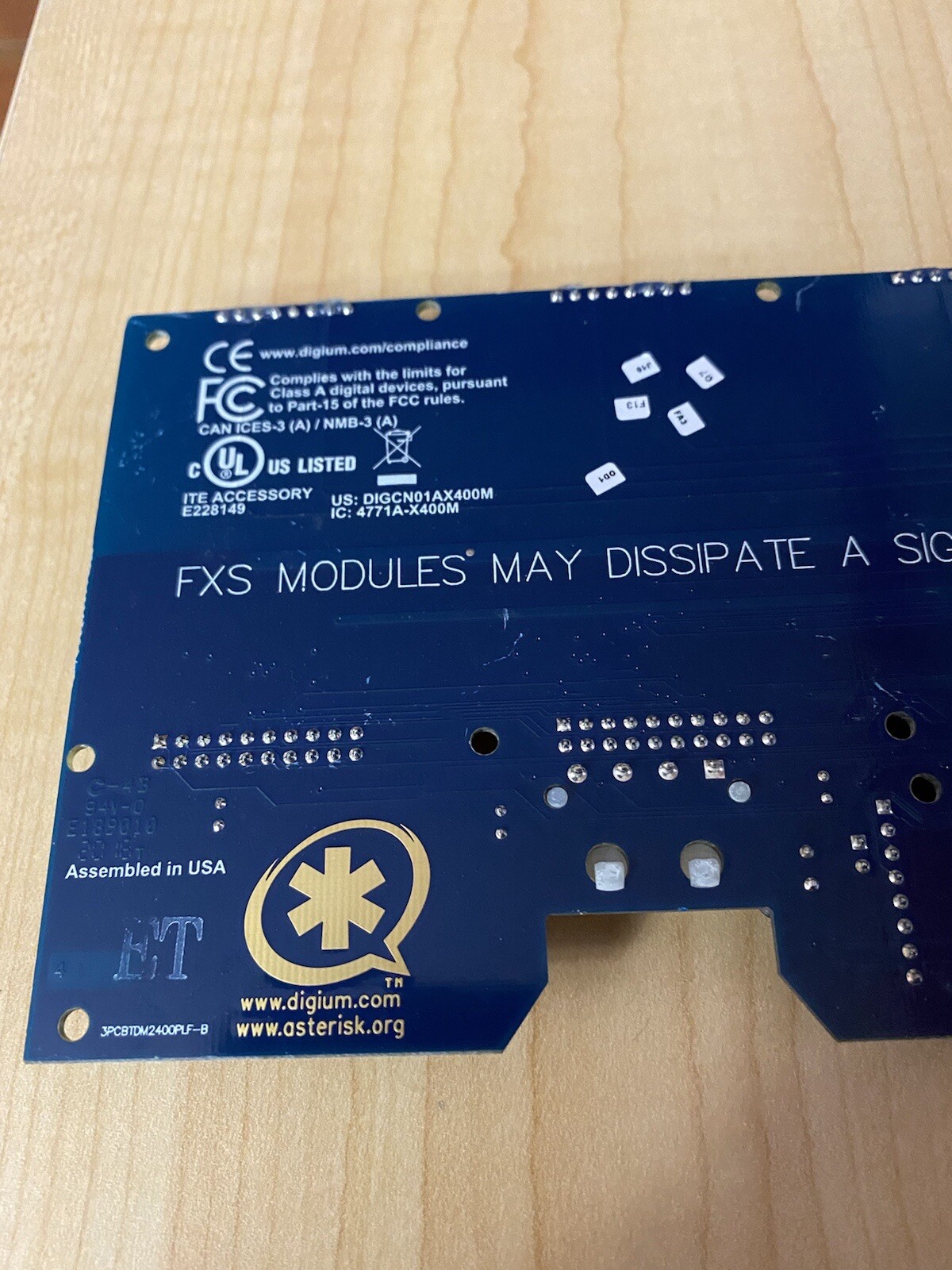 Digium TDM2400 FXS FXO Analog Modules TDM2400PLF-C1