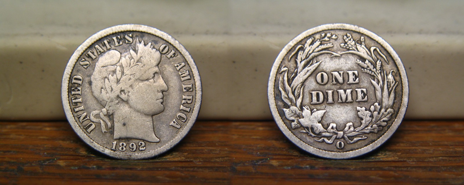 1892-O BARBER LIBERTY HEAD SILVER DIME 1892O US COIN