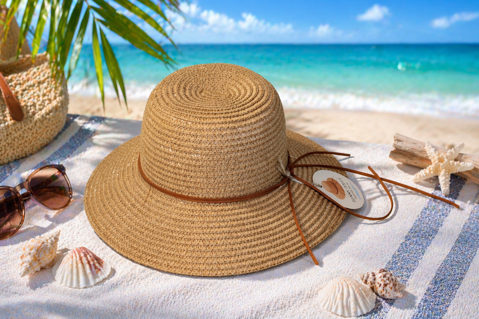Sun Hat 100% Paper - Straw Hat for Outdoor