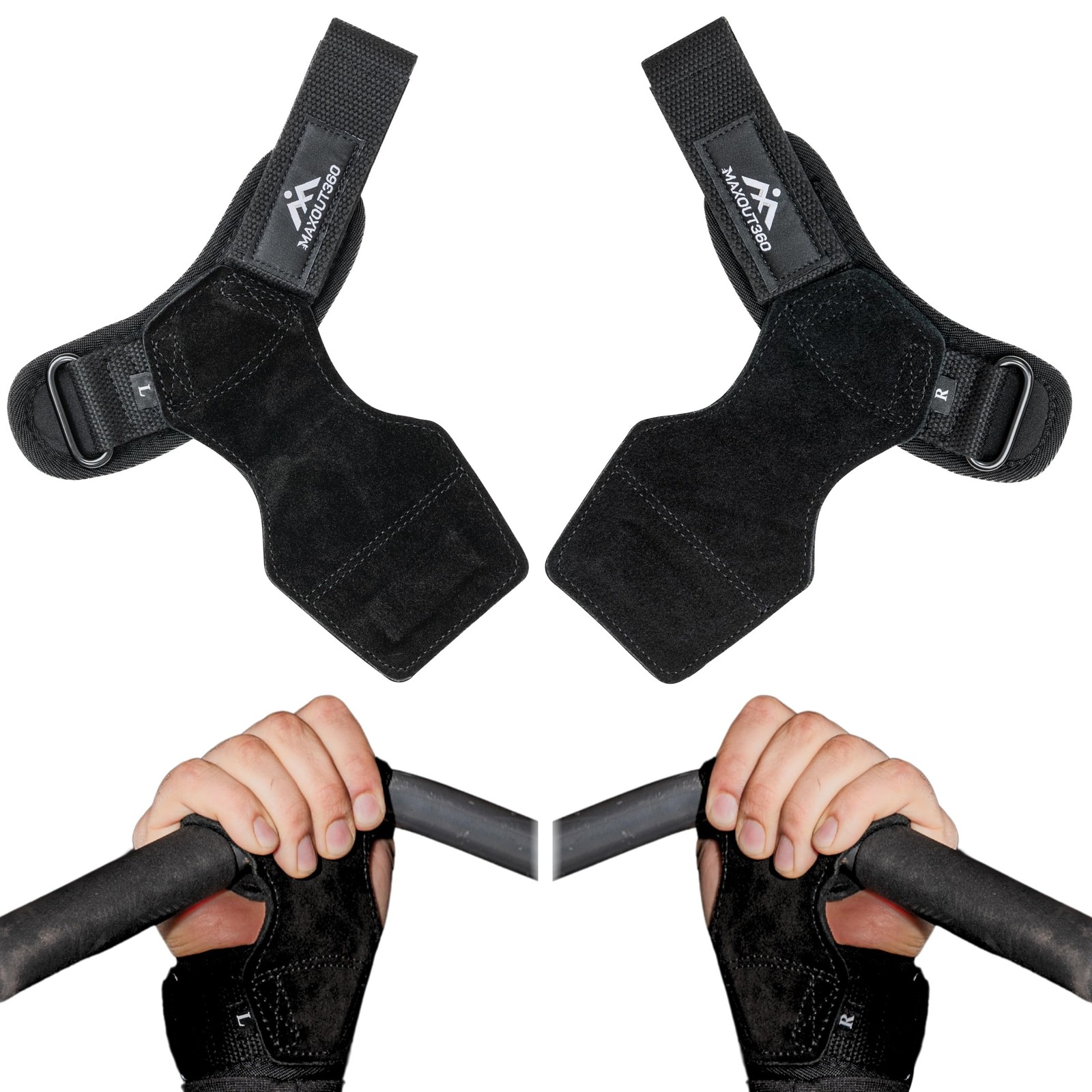 Lifting Grips for Weight Lifting, Powerlifting & Weightlifting Grips with Enh...