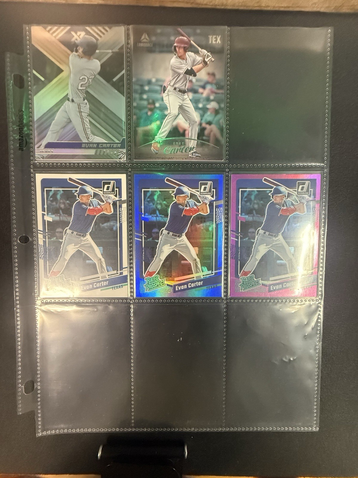 Evan Carter 2024 Topps 38 Card RC Lot Total 56 Cards See Card List