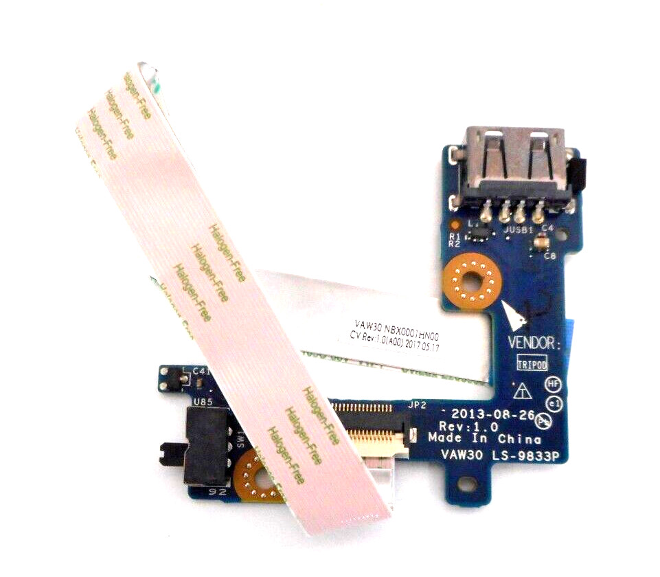 NEW Dell OEM Latitude (E5440) WiFi Switch/ USB Port IO Circuit Board BIB02 PP2TH