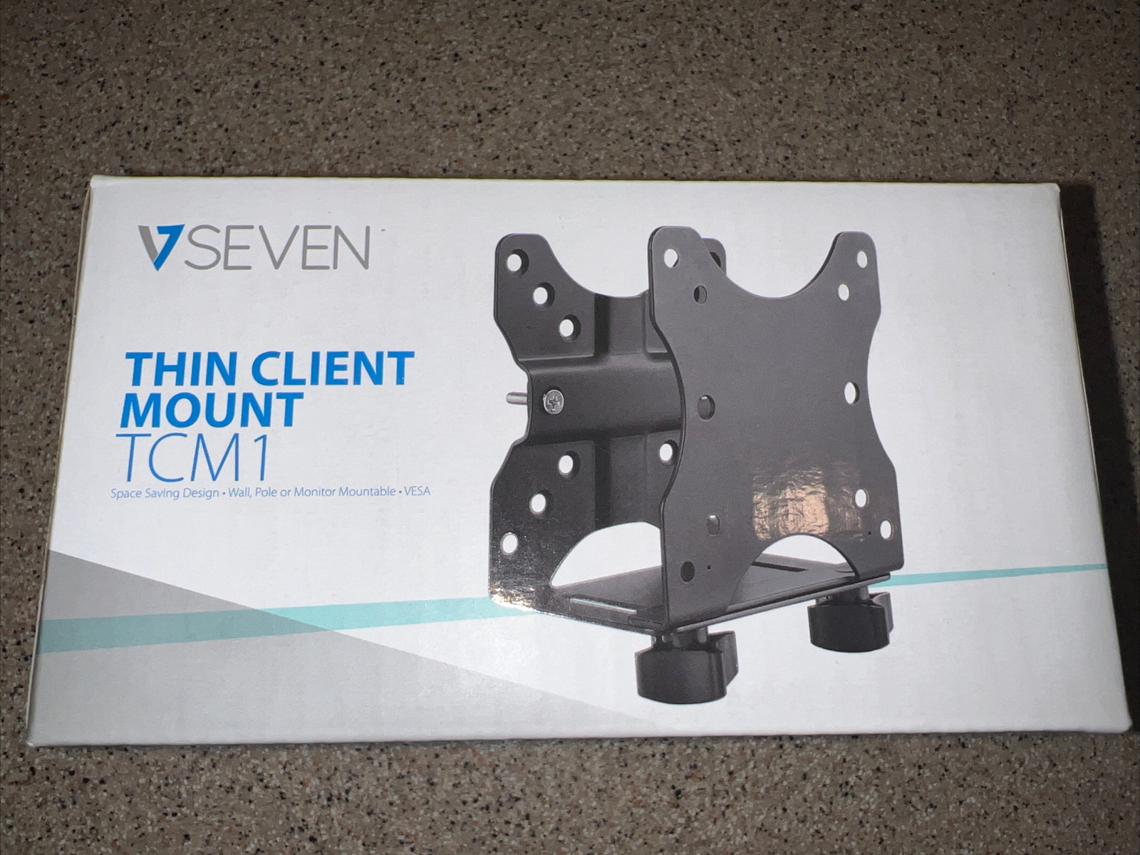 Thin Metal Mount Shelf Stand Save Space Mount on Wall Pole Monitor VESA TCM1 NEW