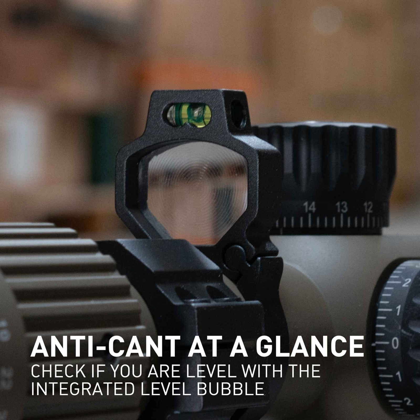 Monstrum Next Level Series Scope Turret Magnifying Glass with Level Bubble |...