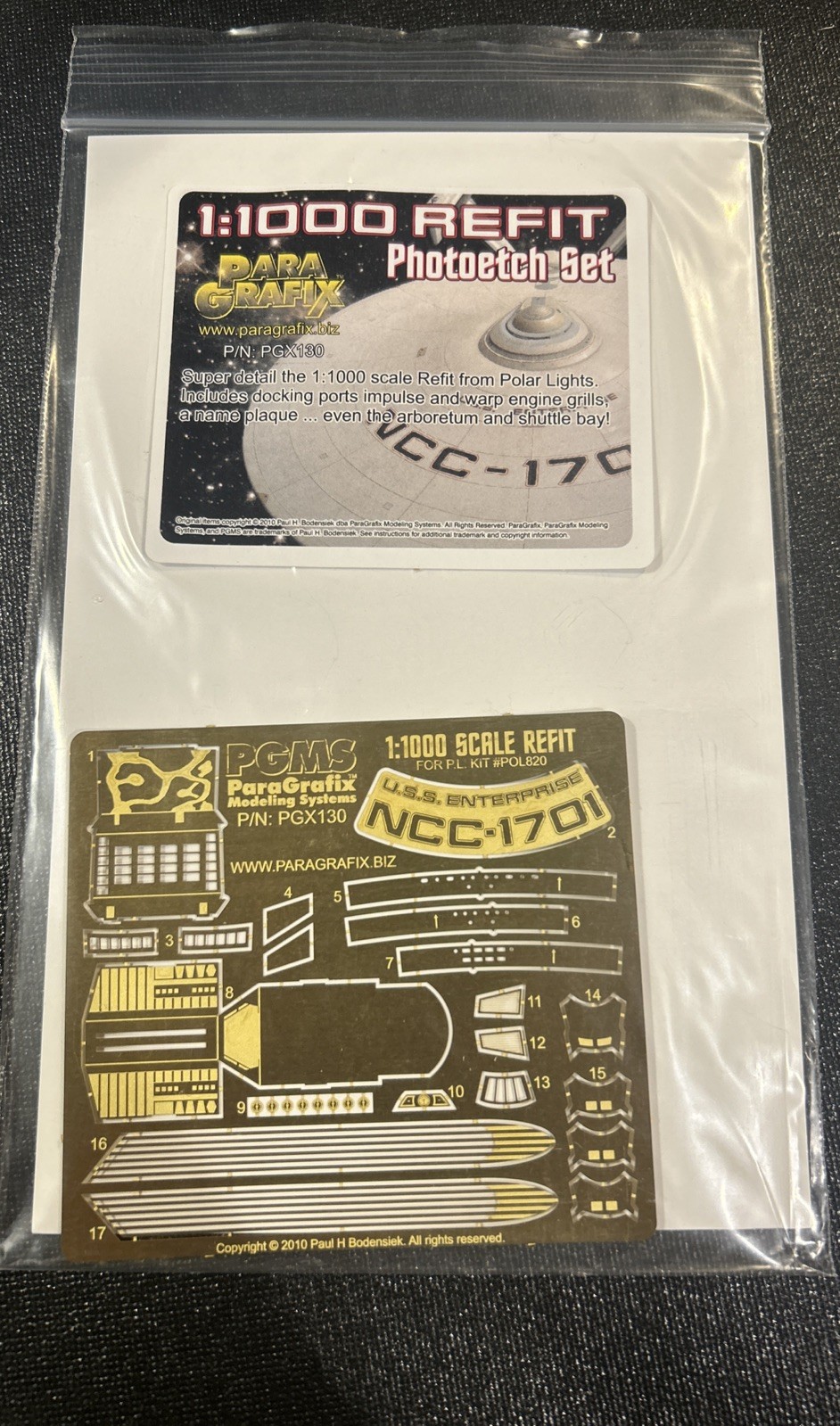 ParaGrafix 1:1000 Scale Refit Photoetch PGX130 For Polar Lights *NEW*