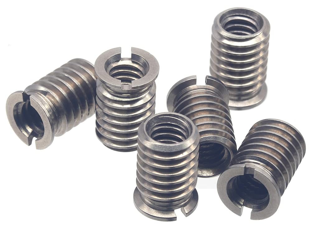 6 PCS 14mm 1/4-20 Female to 3/8-16 Male Convert Screw Adapter, Stainless Steel