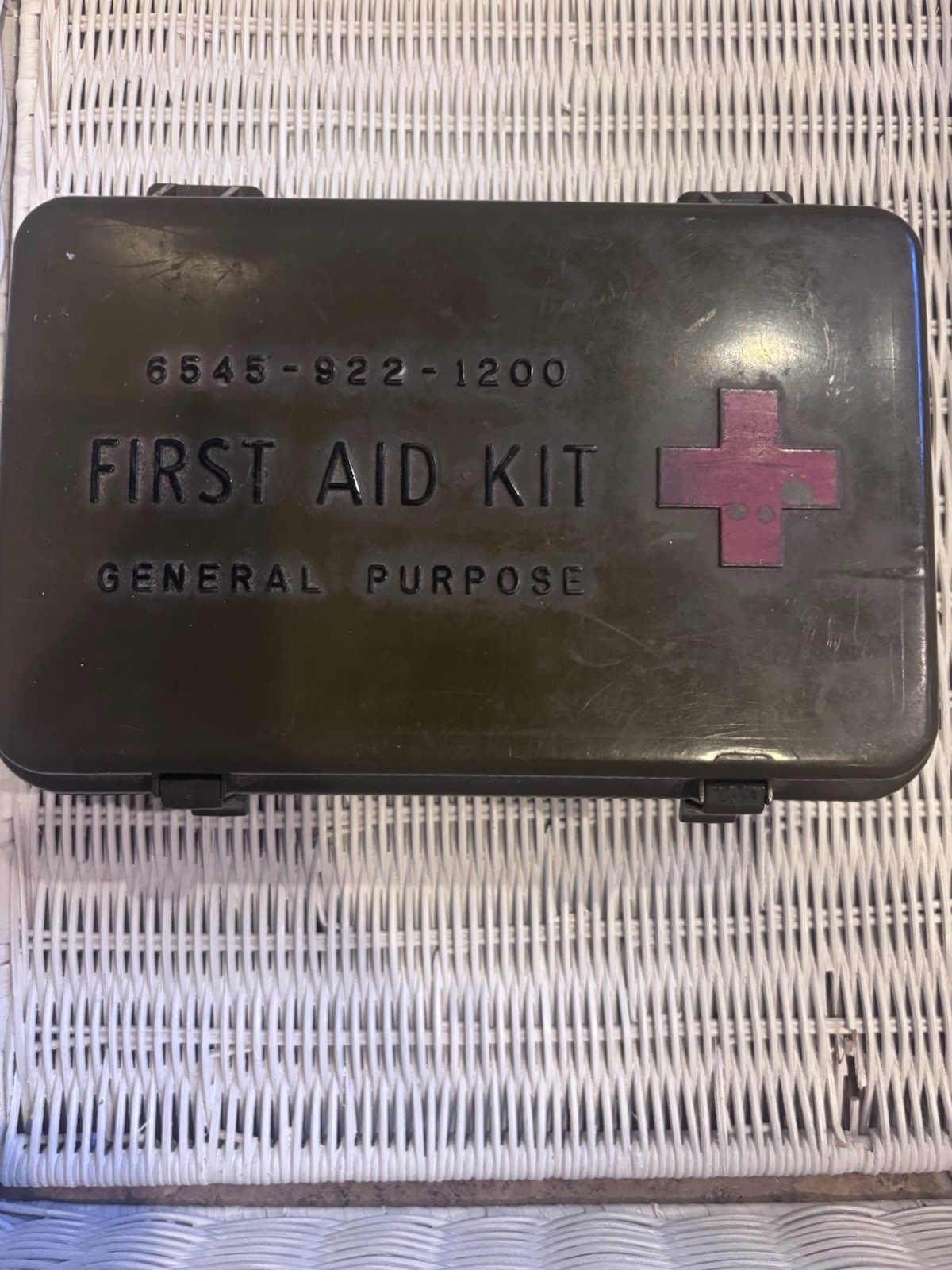 Vietnam War Era General Purpose Medical First Aid Kit with Supplies & Contents