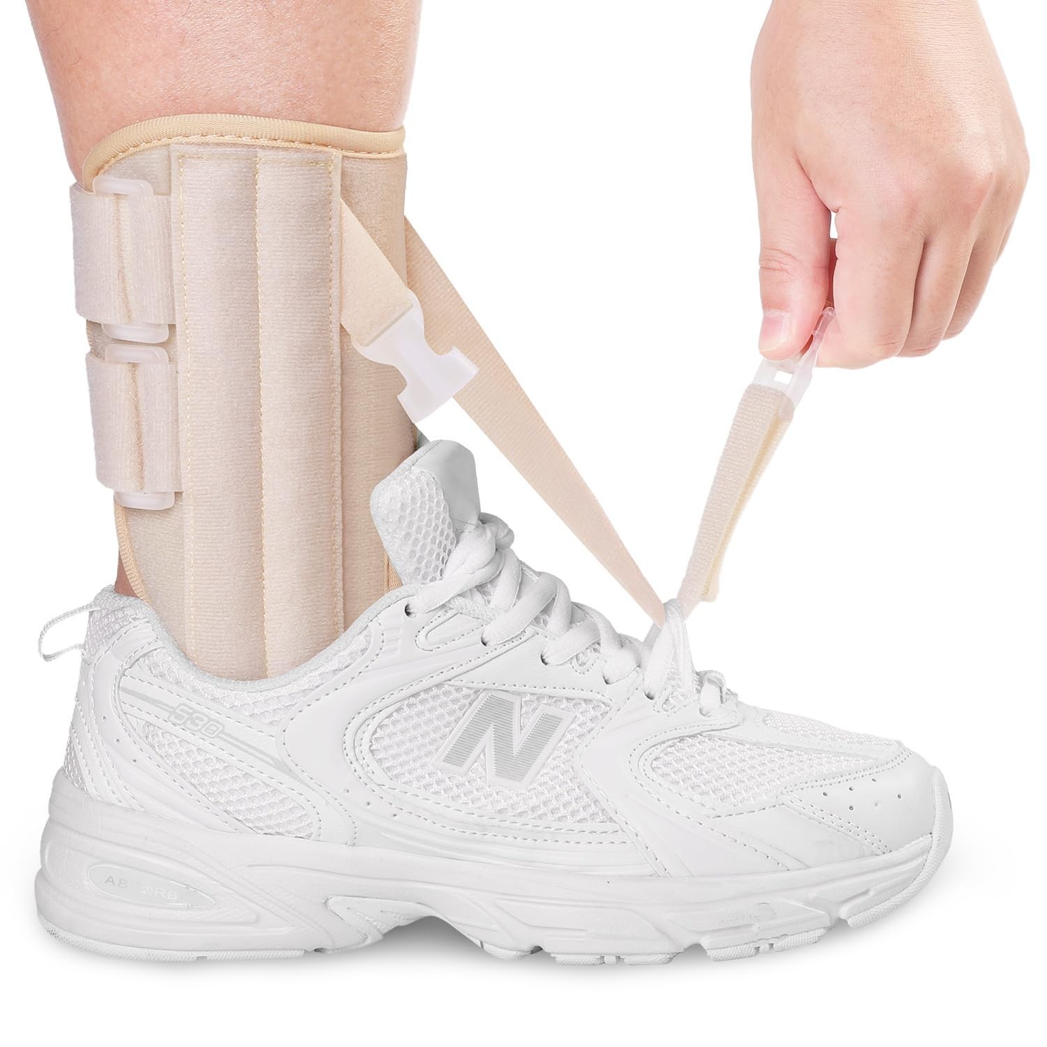 Foot Drop Brace for Walking Lifting Shoes, Drop Foot AFO Brace Help Raise Sho...