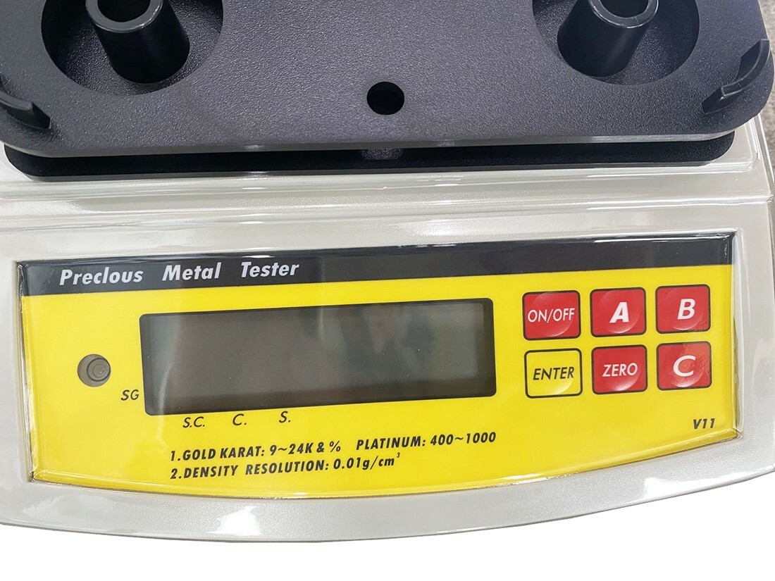 Gold Density Meter with Weight 0.005g-600g Automatic Zero Tracking Function