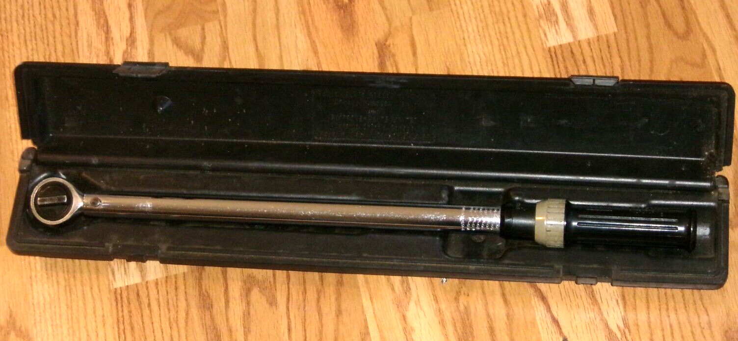 Craftsman Microtork Torque Wrench 1/2" Drive 20-150 ft. lbs #9-44476 w/Hard Case