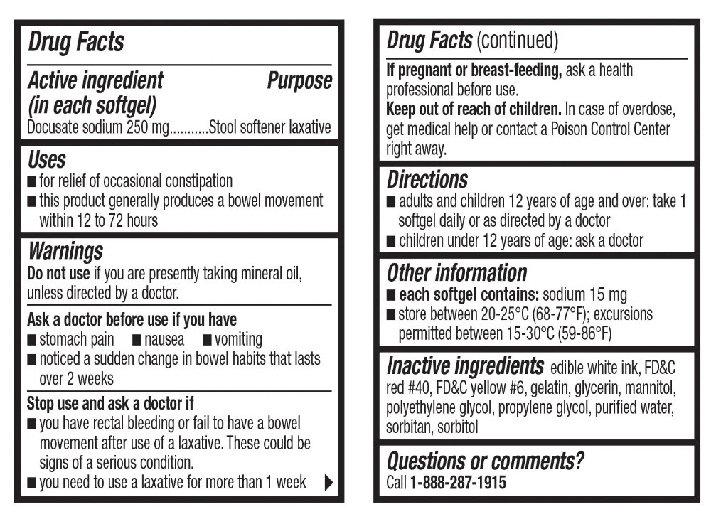 Equate Stool Softener Laxative Softgels for Constipation 140 count