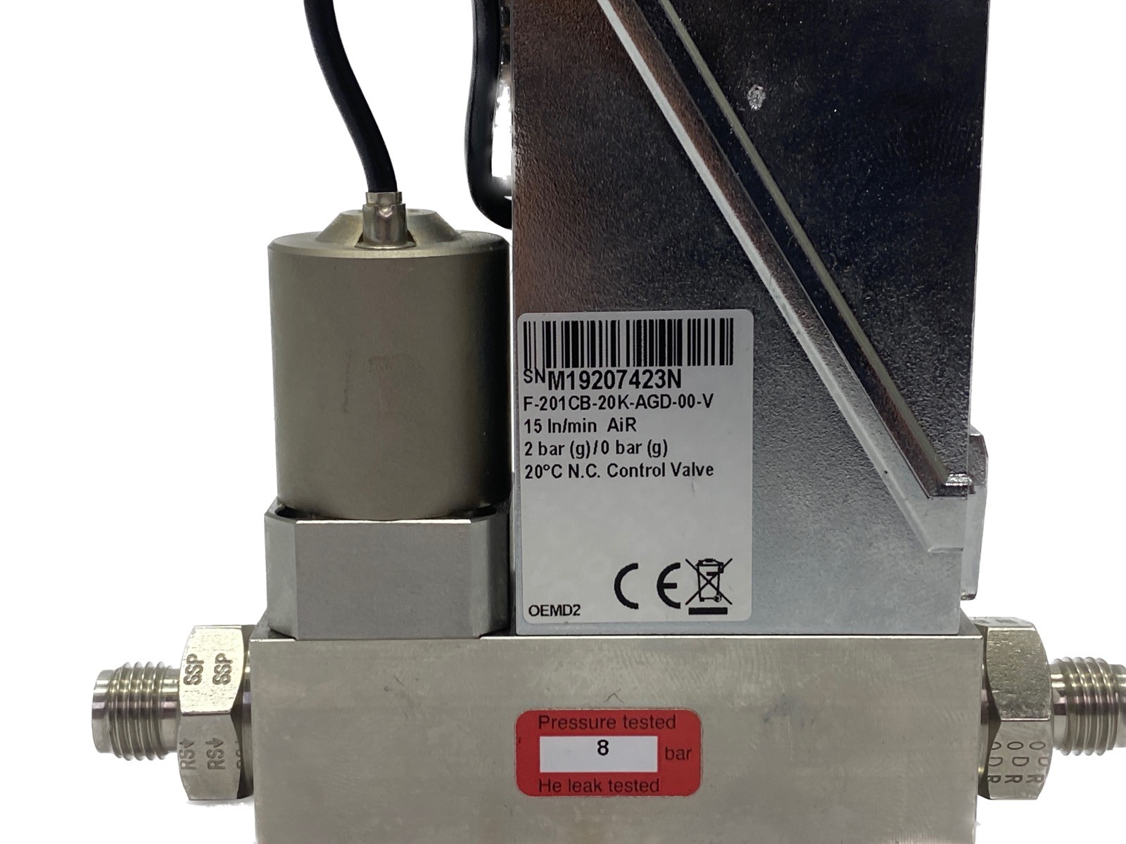USED Bronkhorst 15 In/min Air 2 Bar EL-Flow Base Mass Flow Meter/Controller