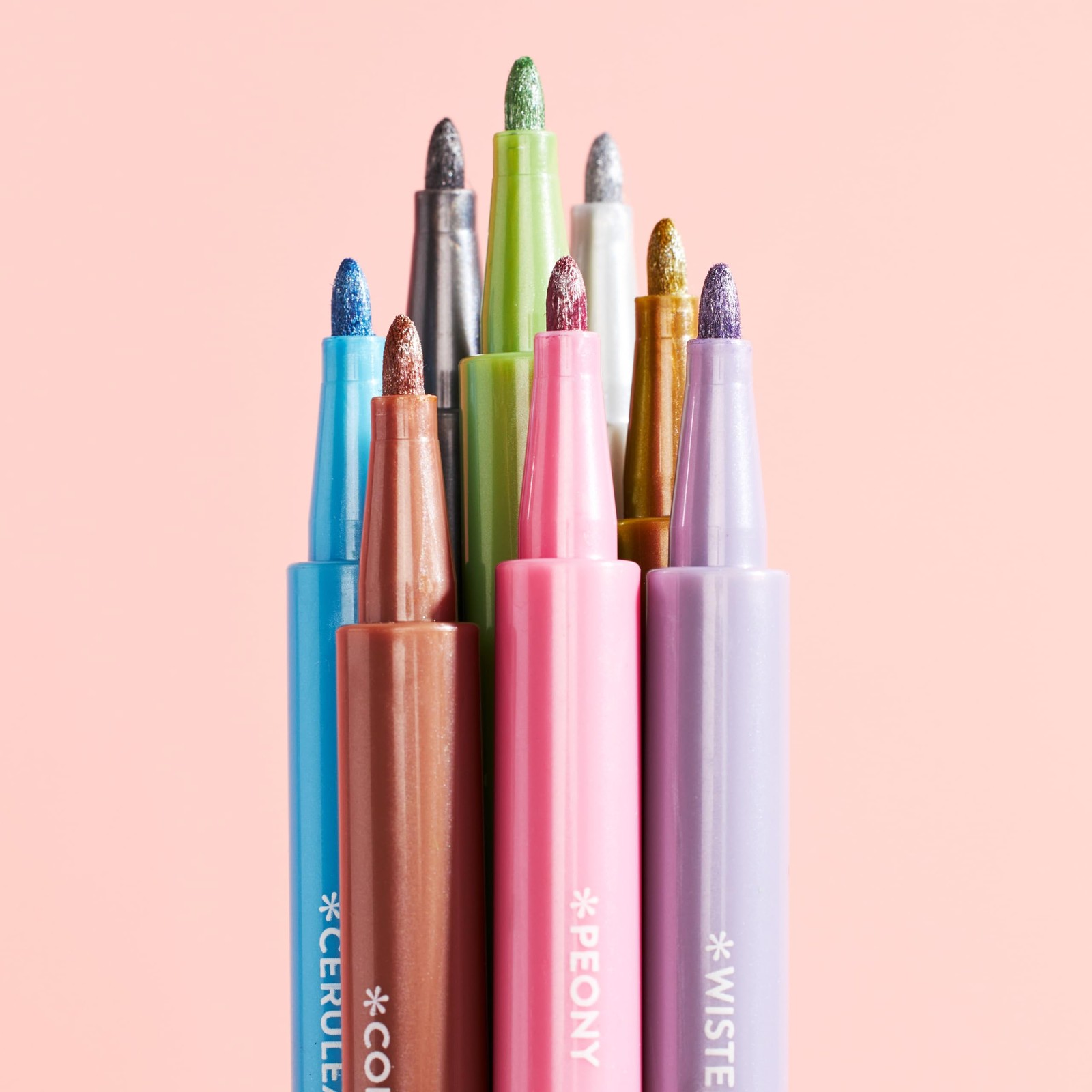 8 PCS Metallic Markers Ink Perfect Decorating ColorCoding Writing