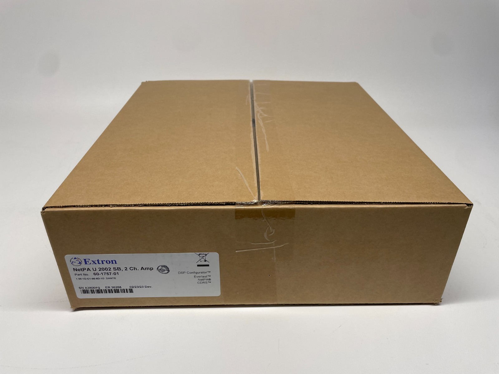 Extron 60-1757-01 NetPA U 2002 SB Two Ch Bridgeable Output Amplifier Dante DSP