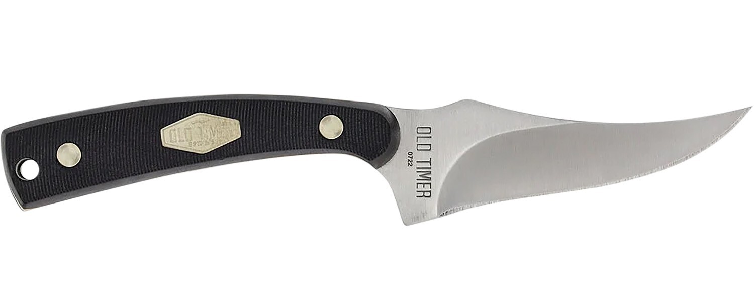 Old Timer 1179216 Sharpfinger 3.30" Fixed Clip Point Plain Stainless Steel Blade