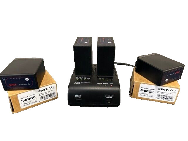 NEW Lower Price!  Swit S3602B Charger and S8BG6 Battery Bundle-Showroom Display