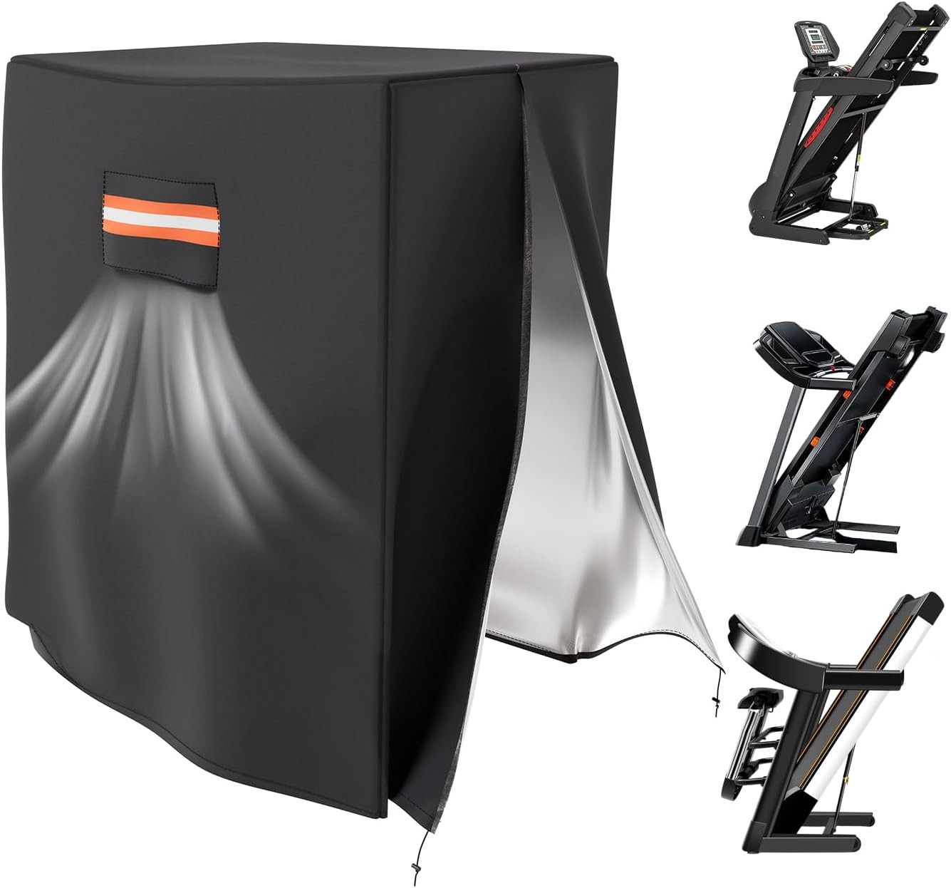 Treadmill Cover for Air Vents Reflective Strip Drawstring 38"D x 46"W x 66"H New