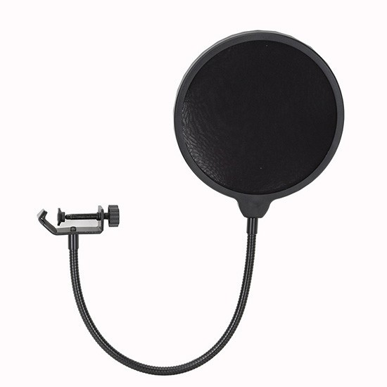 Studio Microphone Pop Filter Double Layer Wind Screen Mask Dust Cover