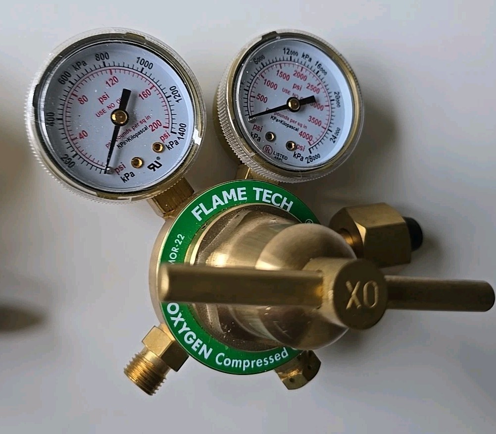 Flame Tech Scorpion Medium Duty Regulator VMFR-22 &VMOR-22 Oxygen Regulator NEW
