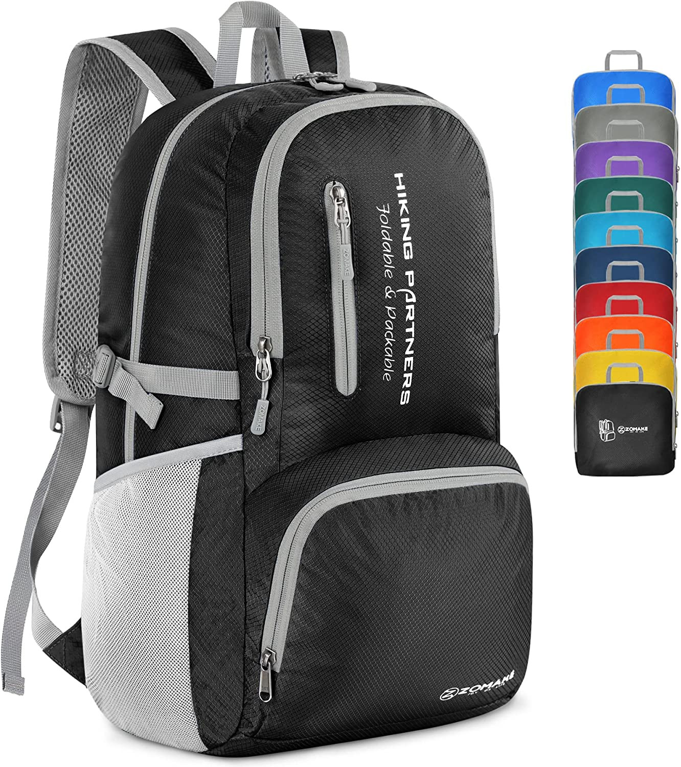ZOMAKE Lightweight Packable Backpack, 35L Light Foldable Hiking Backpacks Water