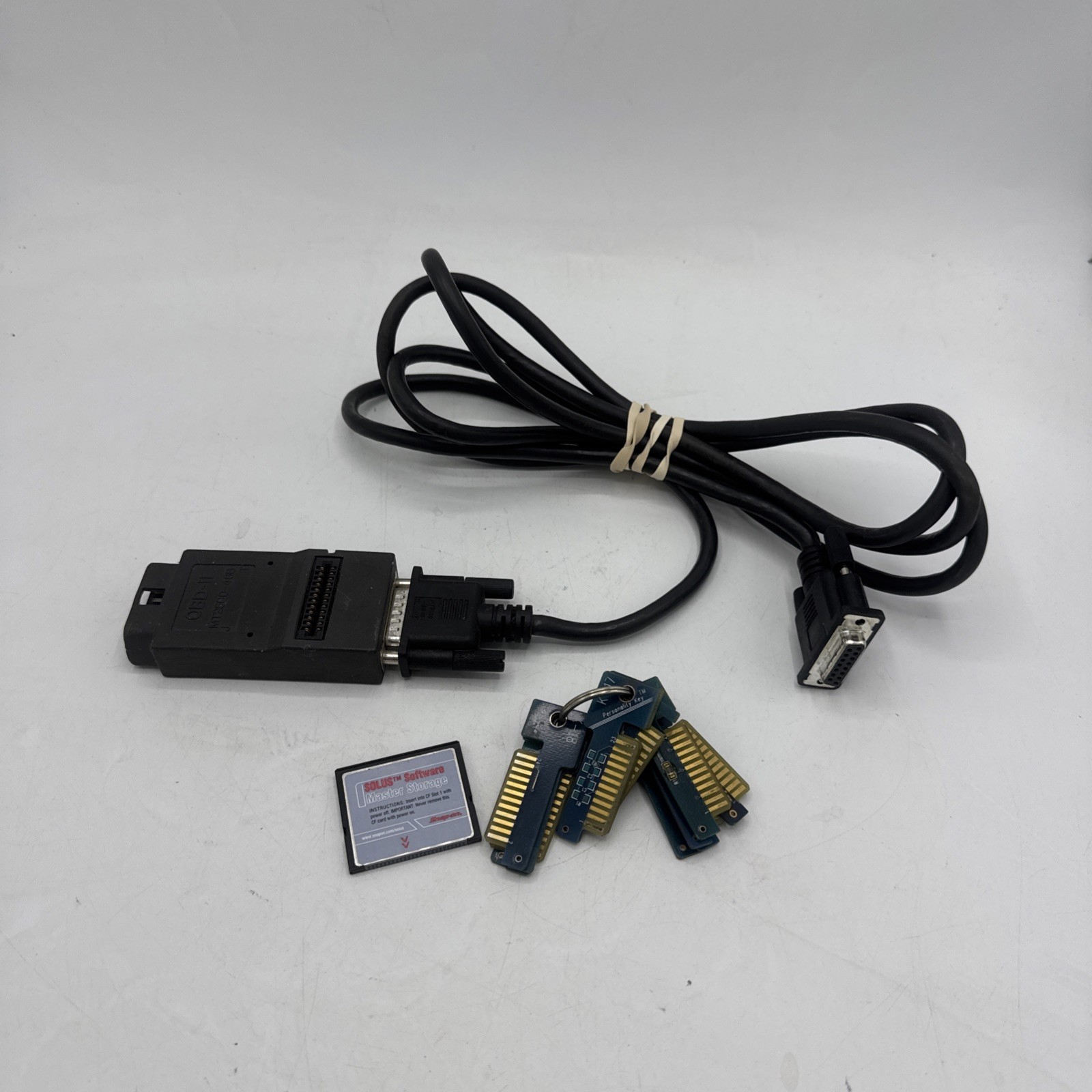 Snap-On Solus EESC310 Personality Key Lot of 13 OBD-II Adapter Master Storage