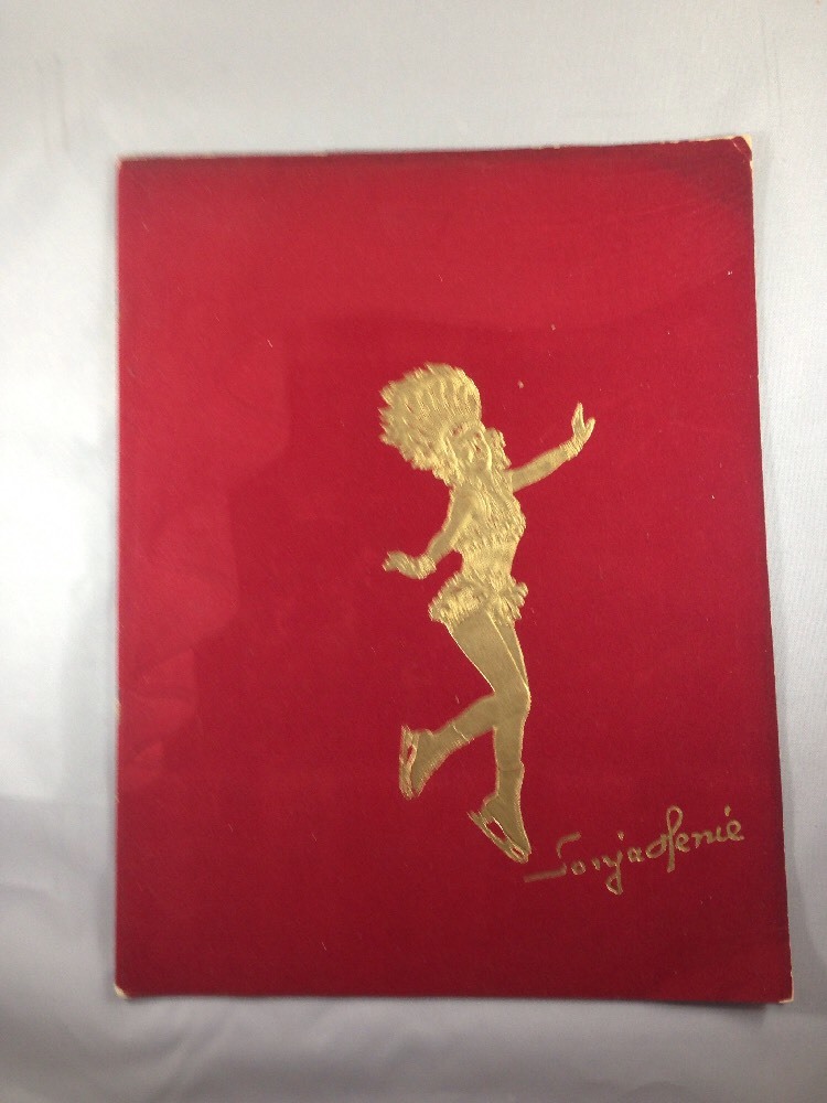 SONJA HENIE Hollywood Ice Revue Souvenir Program 1947  Embossed Cover