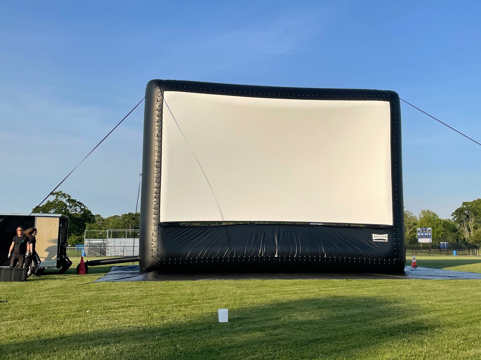 30 ft x 17 ft inflatable cinema movie screen, The AIRSCREEN Company (Germany)