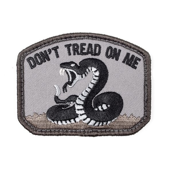Don't Tread On Me Morale Patch - SWAT 3 x 2.35 Hook + Loop Backing Gadsden Flag