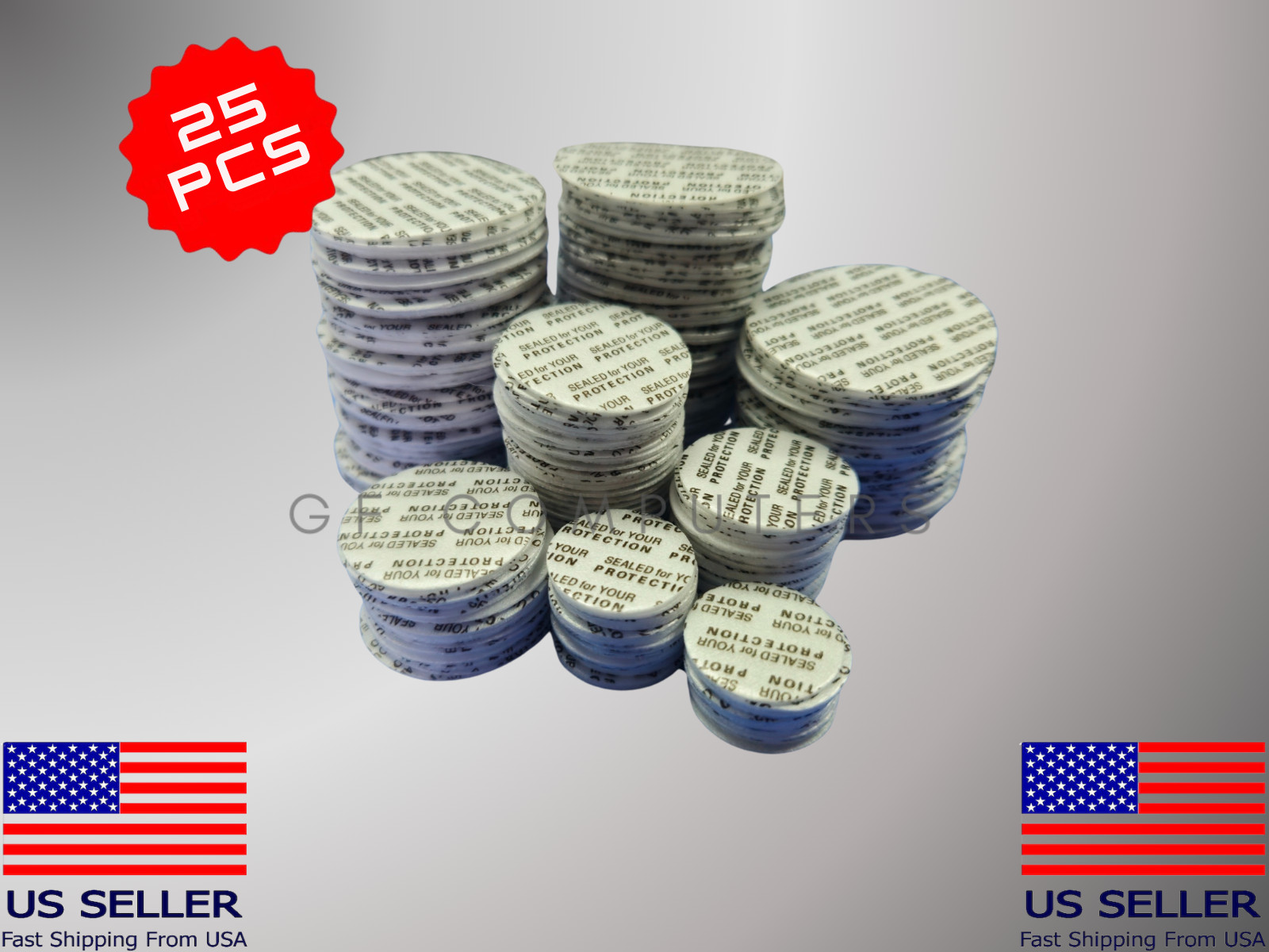 25 PCS Pressure Sensitive Foam Cap Seals Liners Bottle 38mm 28mm 25mm 20mm
