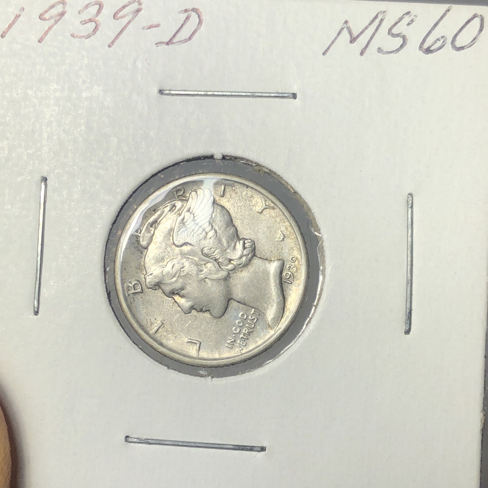 1939-D Mercury Dime MS Uncirculated 10¢ BU Ten Cent Coin