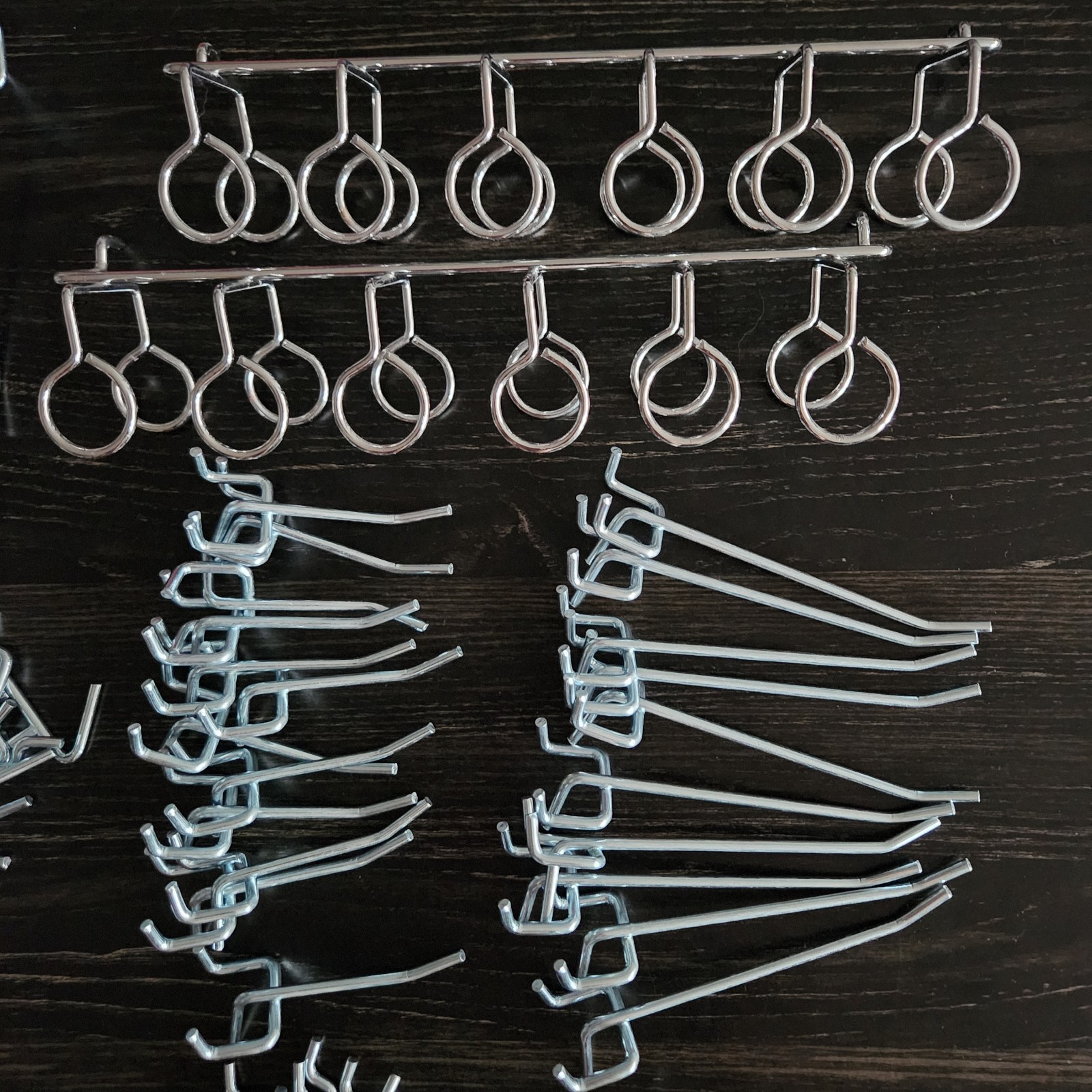 Falpro Pegboard Hooks Assorted 167 Pieces For 1/4" & 1/8" Pegboard Tool Silver