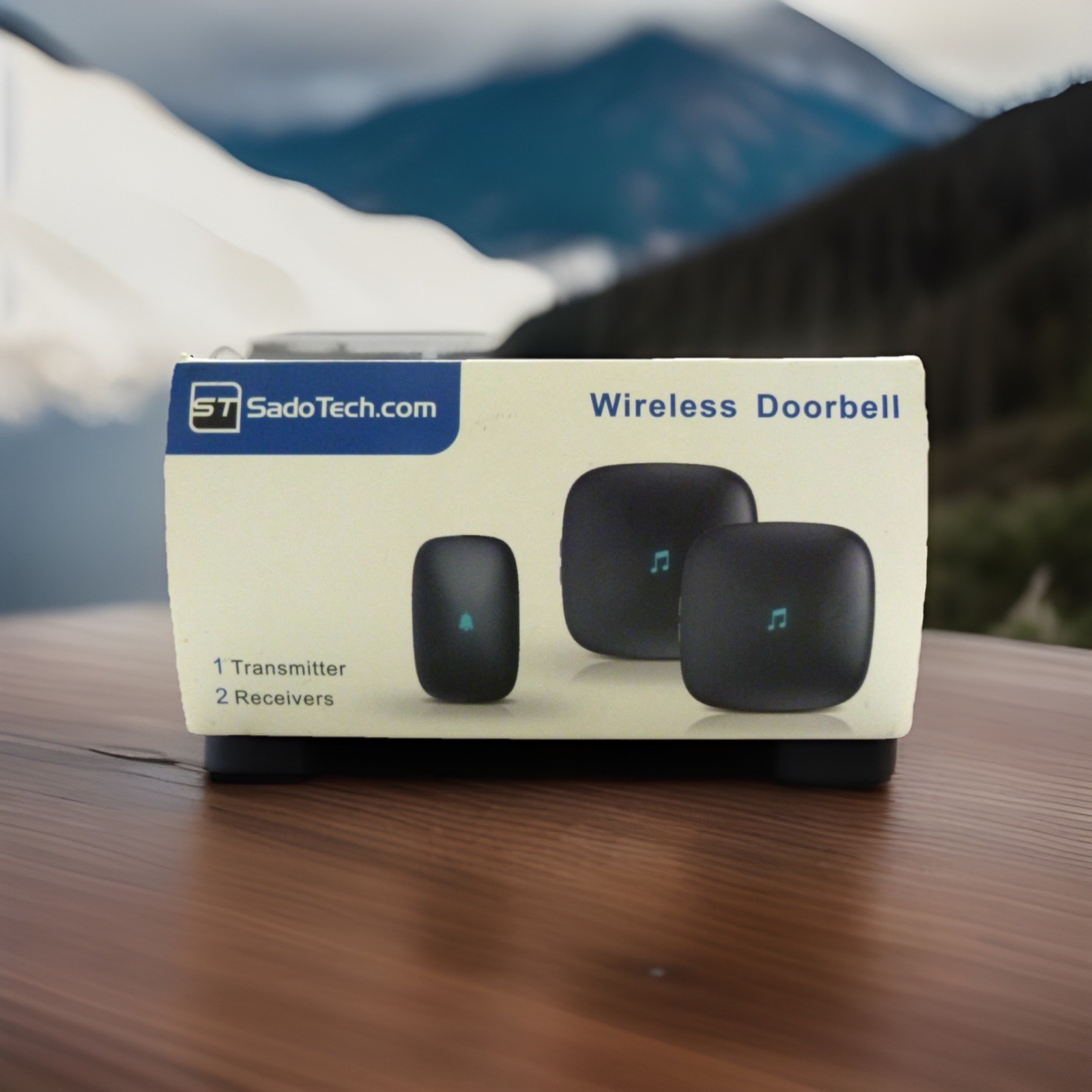 Doorbell with 2 receivers St Sado Tech .com Wireless