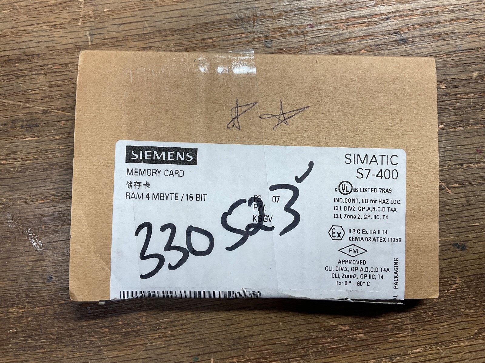 Siemens 6ES7952-1AM00-0AA0 SIMATIC S7, RAM Memory Card for S7-400 - New open box