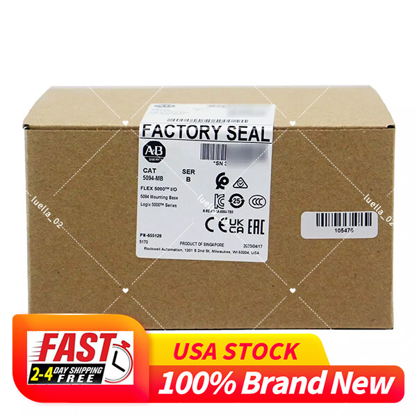 New Sealed ALLEN BRADLEY 5094-MB SER B FLEX 5000 I/O 5094 Mounting Base 5094MB