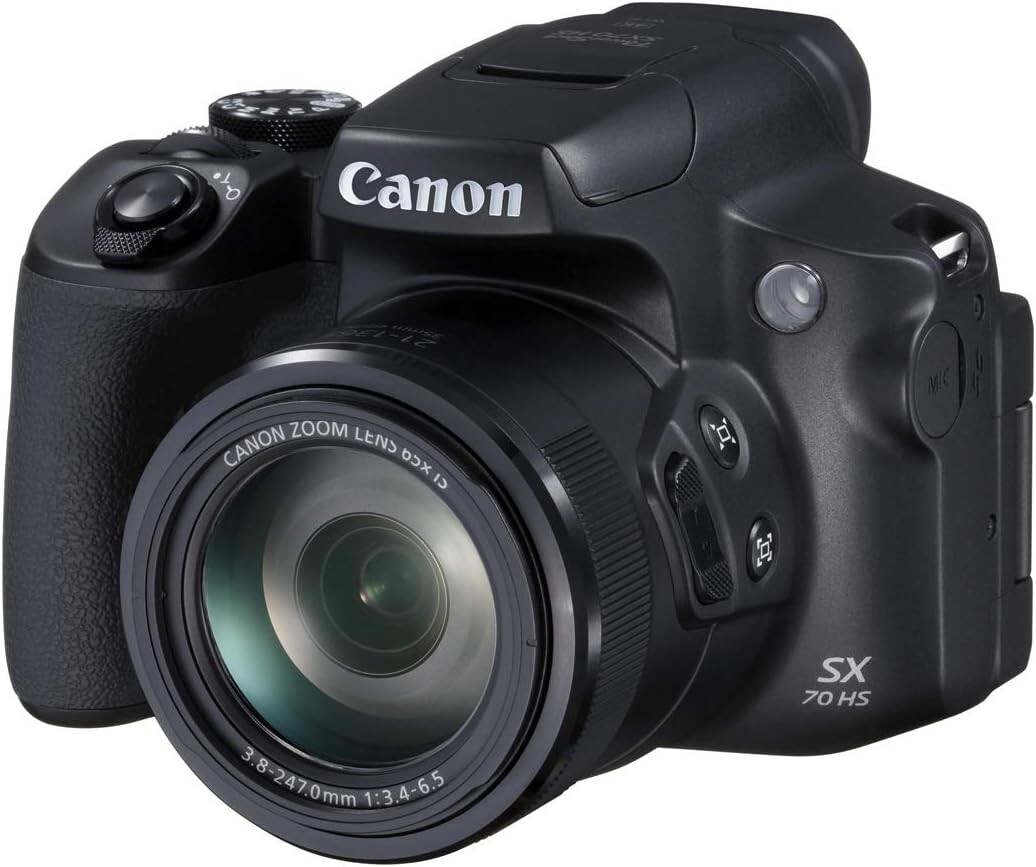 Canon PowerShot SX70 HS Compact Digital Camera Telephoto Zoom Lens Black x65 new