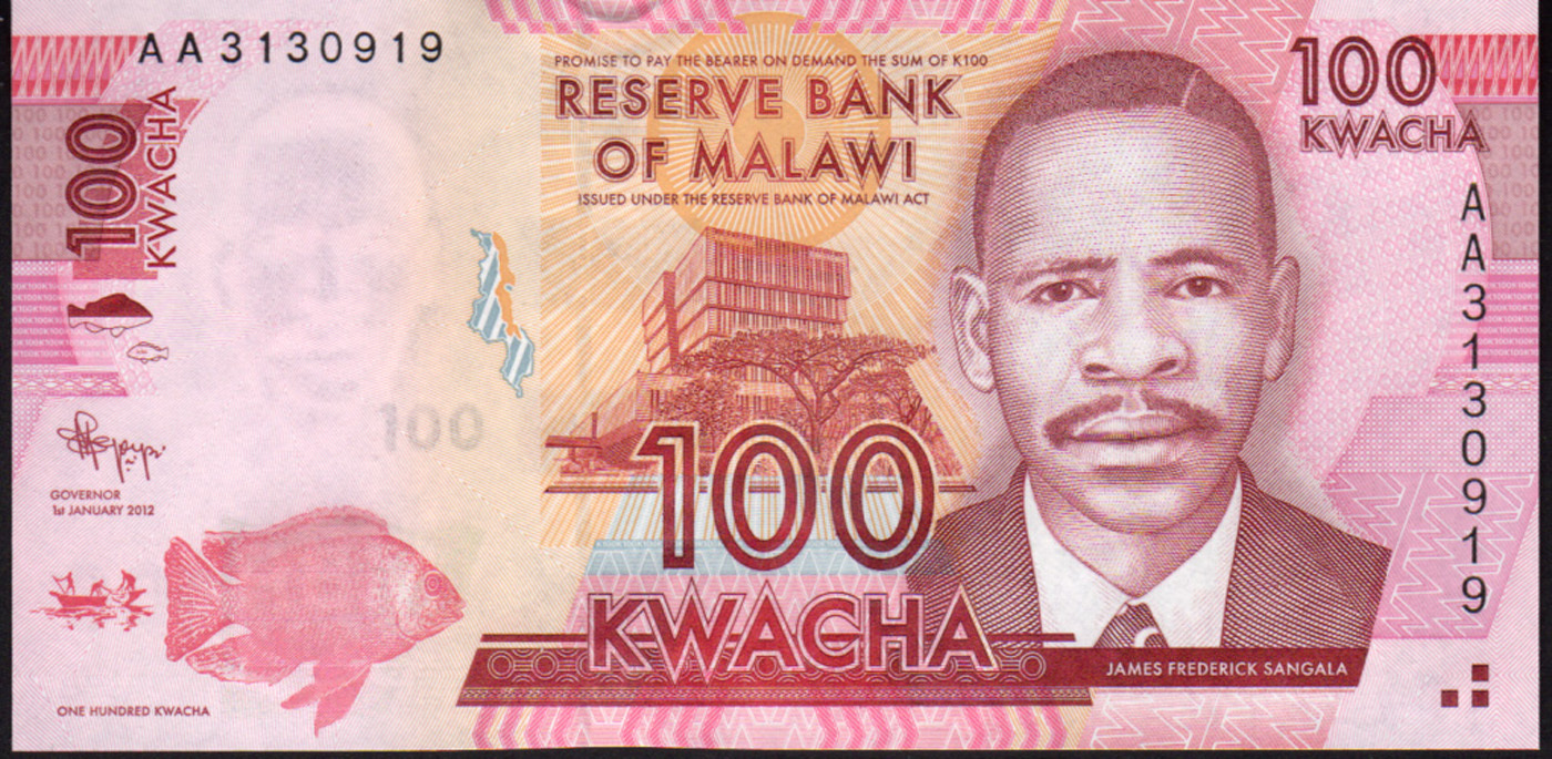 Malawi 100 Kwacha 2012 P59 Mint Unc