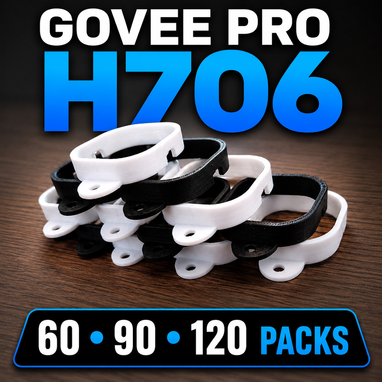 Govee Permanent Outdoor Lights Pro Mounting Brackets H706 Clips USA Made