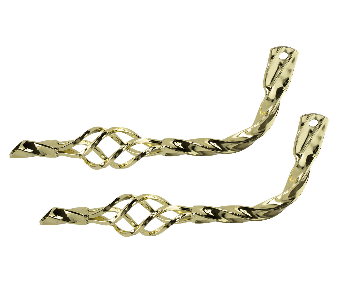 1 PAIR TWISTED BIRD CAGE  BICYCLE OG MUFFLER BEACH CRUISER LOWRIDER BICYCLE GOLD