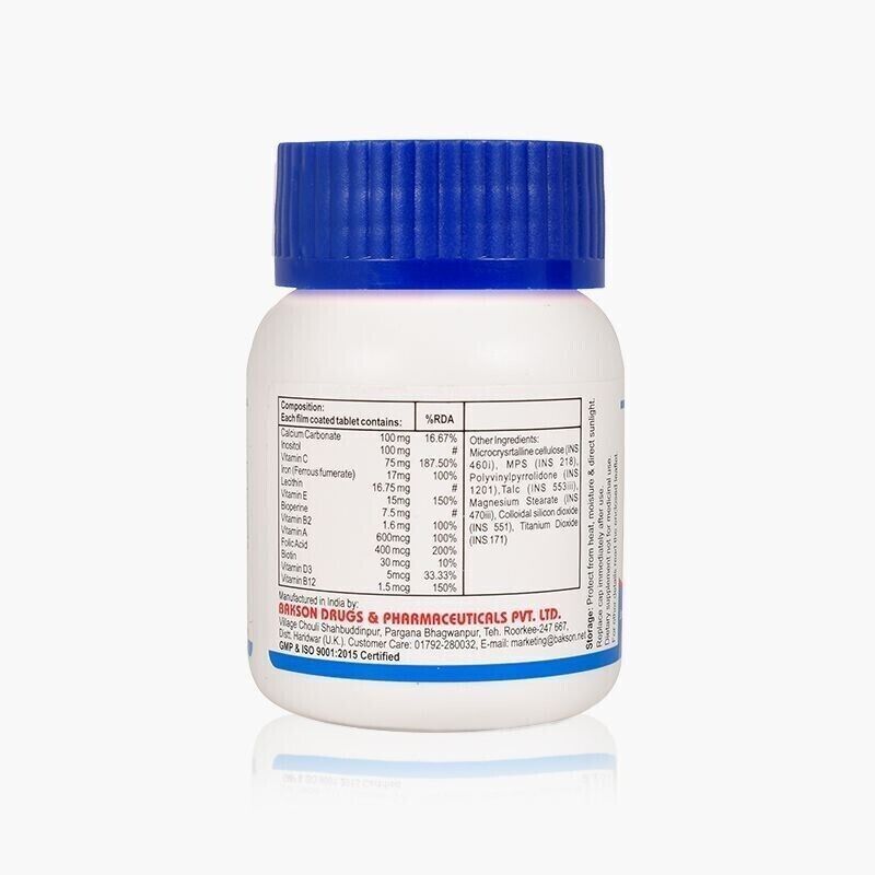 Bakson Homeopathy Hair & Nail (30 Tablets) tone & strengthening hair & nails