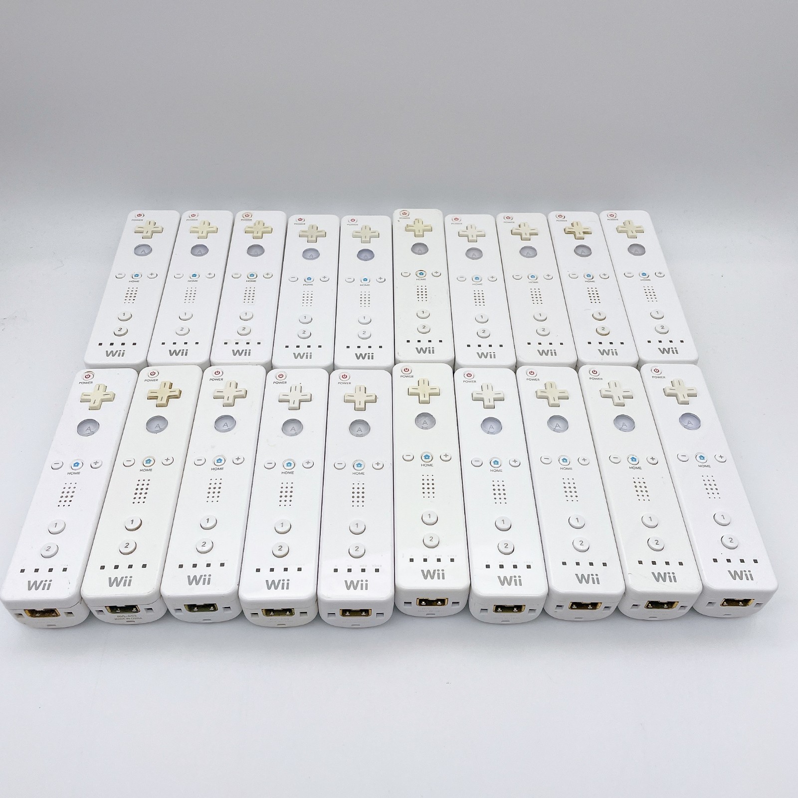 Lot Official Nintendo Wii Remote White RVL-003 OEM Tested Bulk 10 20 30 40 50