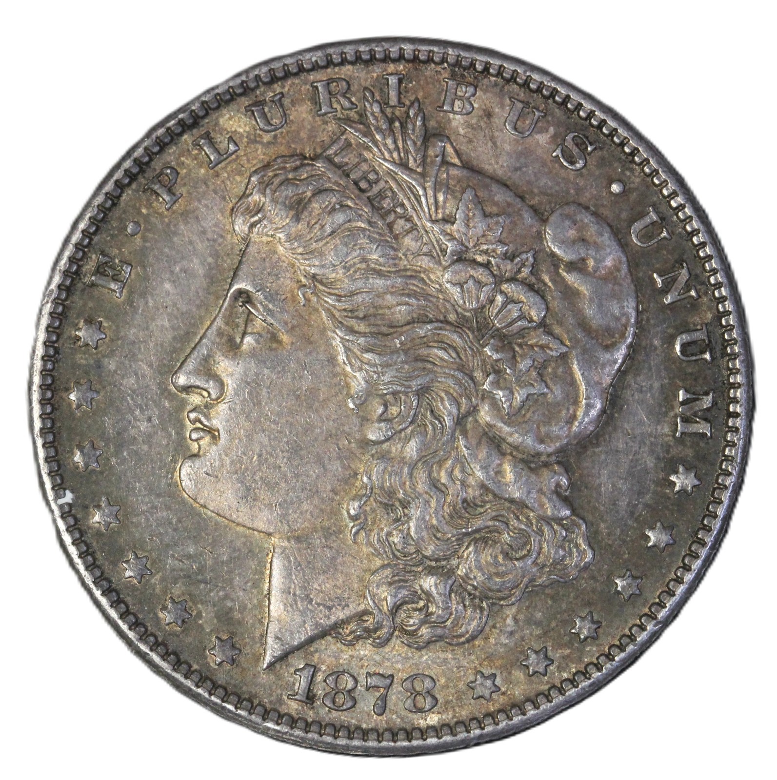 1878-S $1 Morgan Silver Dollar- Choice BU Nice Toning- SMH-2172