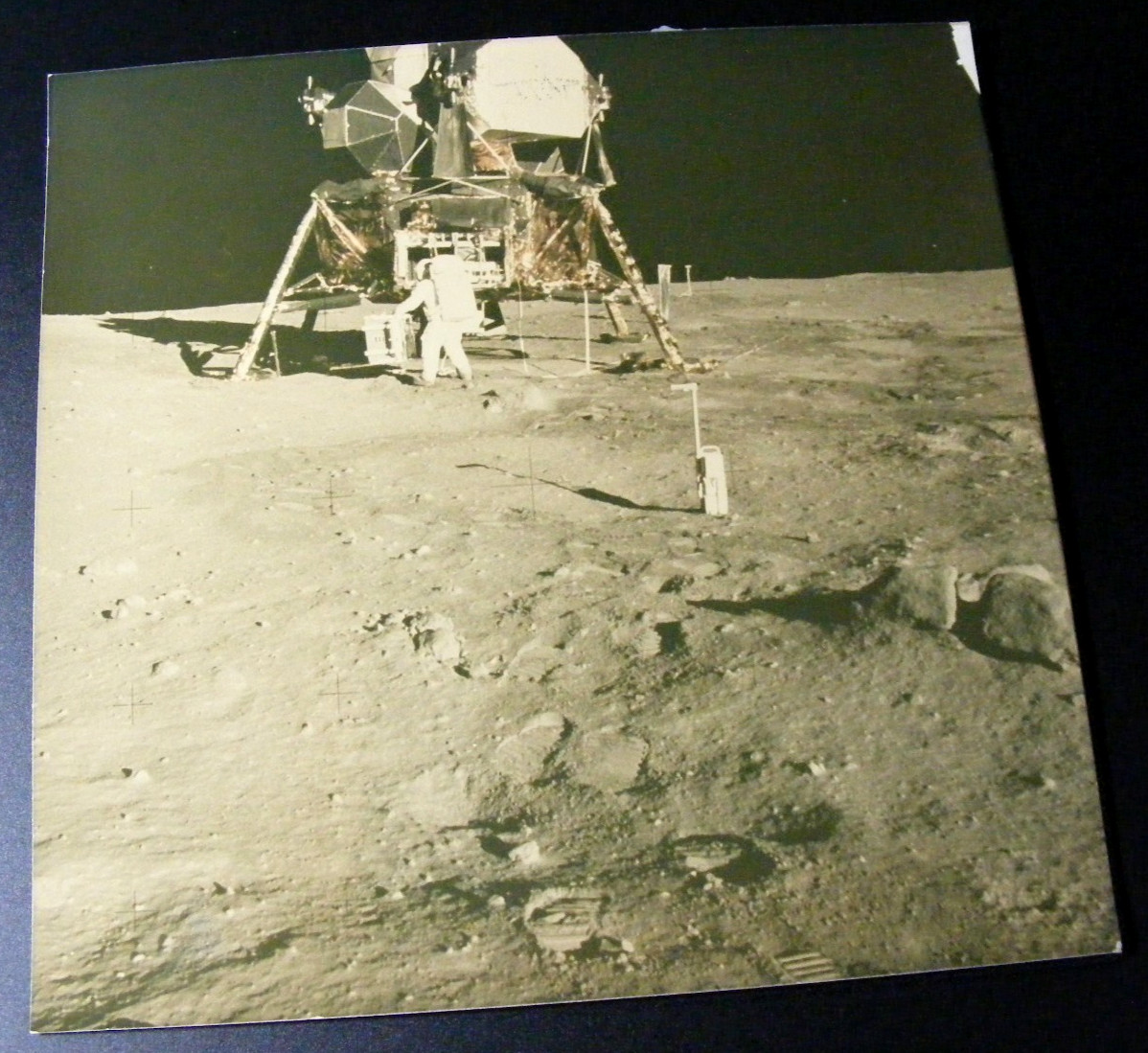 APOLLO 11 1969 Official NASA Moon Landing 8" X 8" Photo A Kodak Paper          c