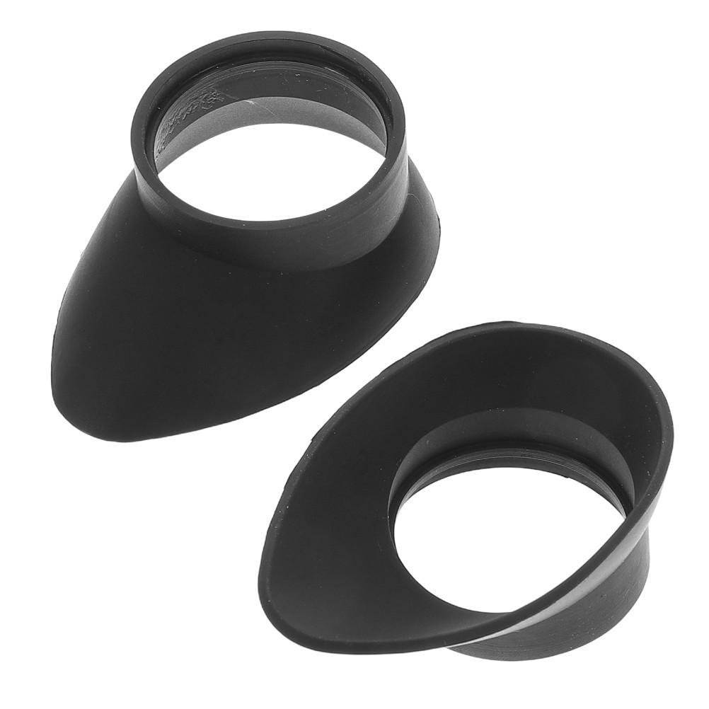 2Pcs Reusable Rubber Eyepiece Hood Caps for Microscope Telescope Accessories
