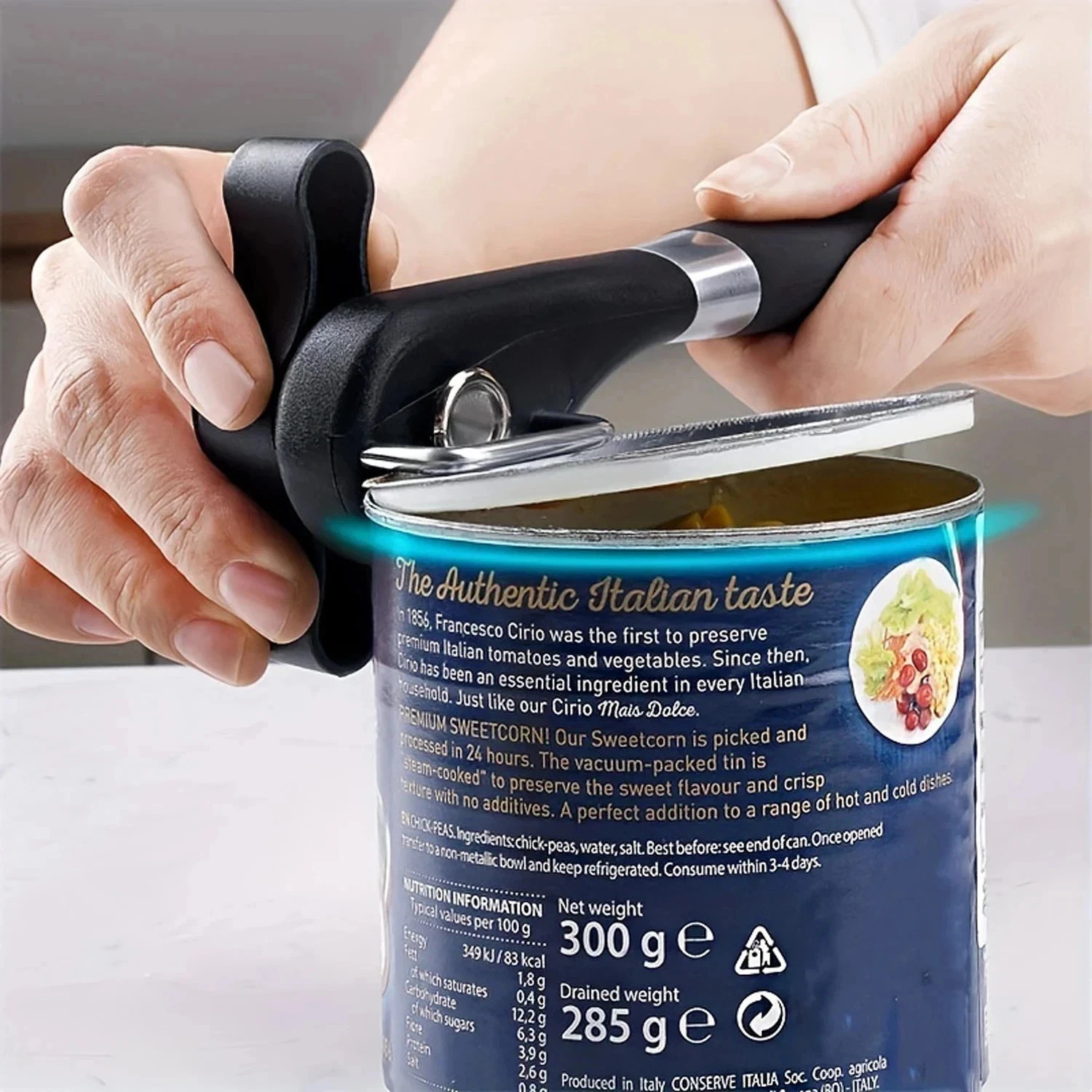 Safe Cut Manual Can Opener Heavy Duty Smooth Edge Food Grade Kitchen Tool in USA