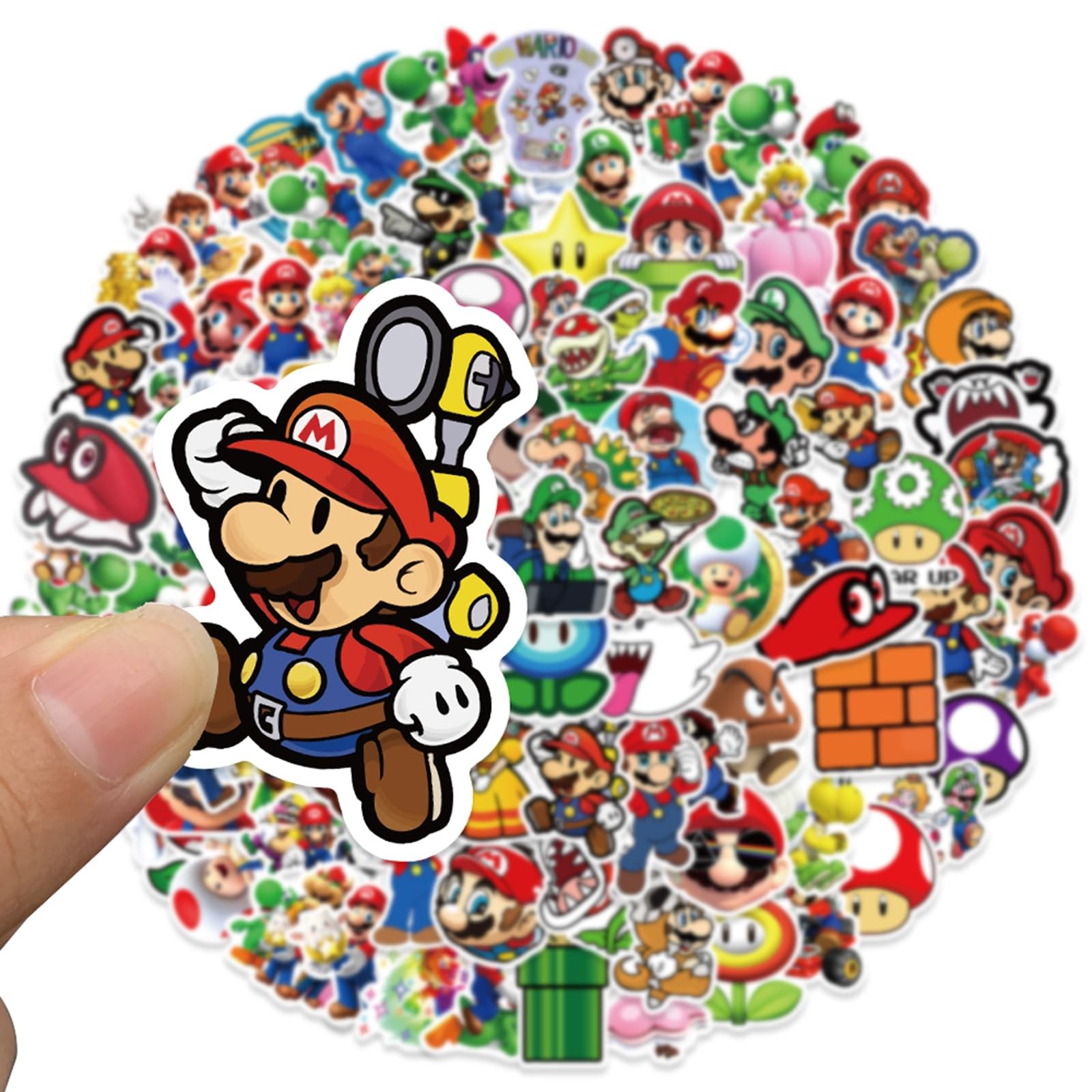 100 Pcs Game Mario Stickers Mla100sl
