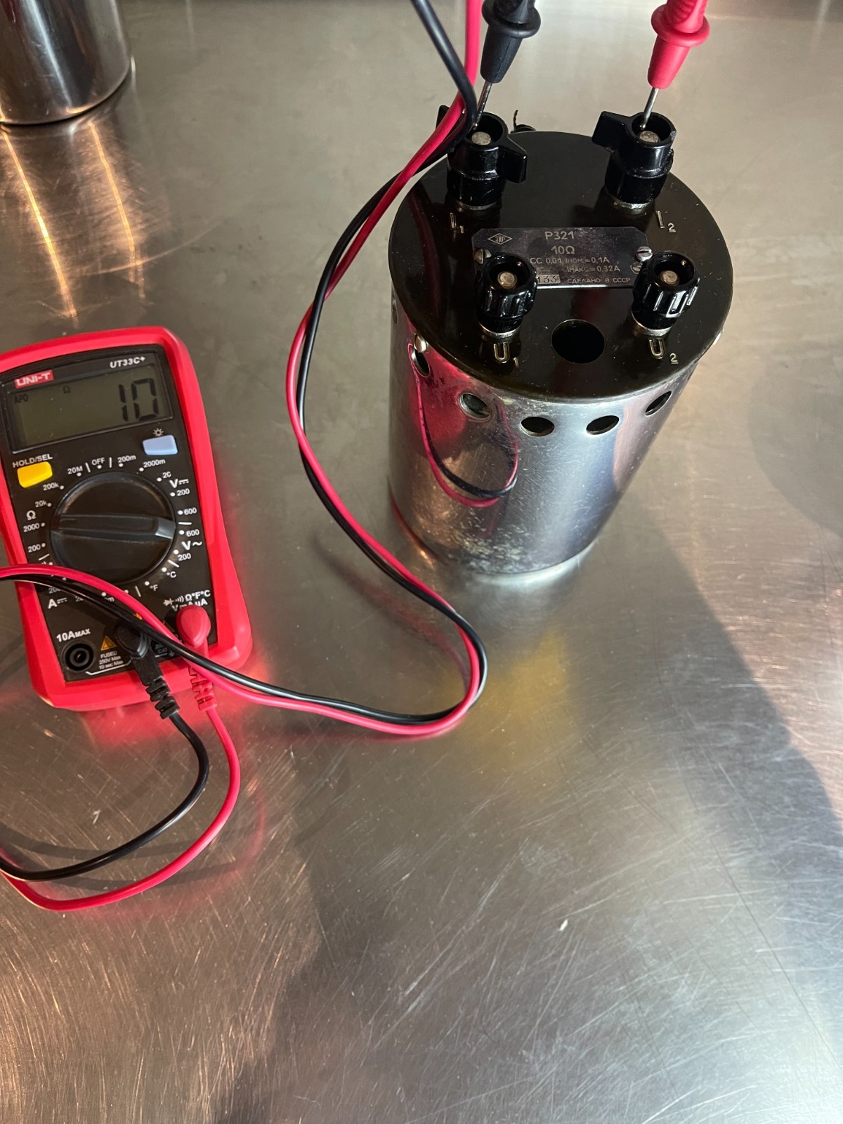 10 Ohm Ω Resistance Standard Resistor Calibrator Accuracy 0.01% Tested