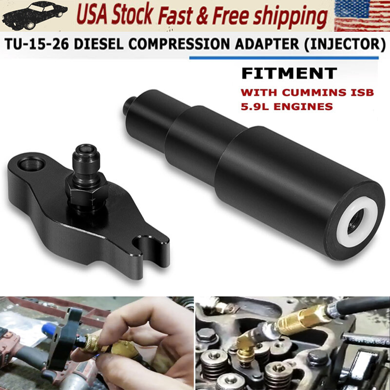 TU-15-26 Diesel Compression Test Adapter For Dodge Ram 1998-03 Cummins ISB 5.9L